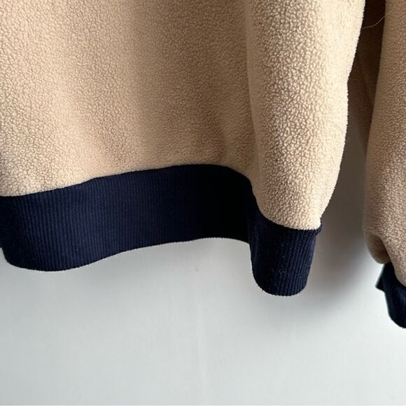 Tan and Blue Quarter Zip Pullover, Size Small, Patagonia - Picture 6 of 9